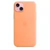 APPLE Silikoninis Dėklas su MagSafe iPhone 15 Plus Sorbet Oranžinis