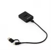 Gembird DD-U3M2 - SSD-Dockingstation - M.2 - M.2 Card (PCIe NVMe & SATA) - USB 3,2 (Gen 2) - Schwarz (DD-U3M2)
