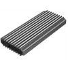 SSD dėklas GEMBIRD EE2280-U3C-03 juodas vienam M.2 diskui, USB 3.2 Gen 2 (10 Gbit/s), USB Type-C, aliuminis