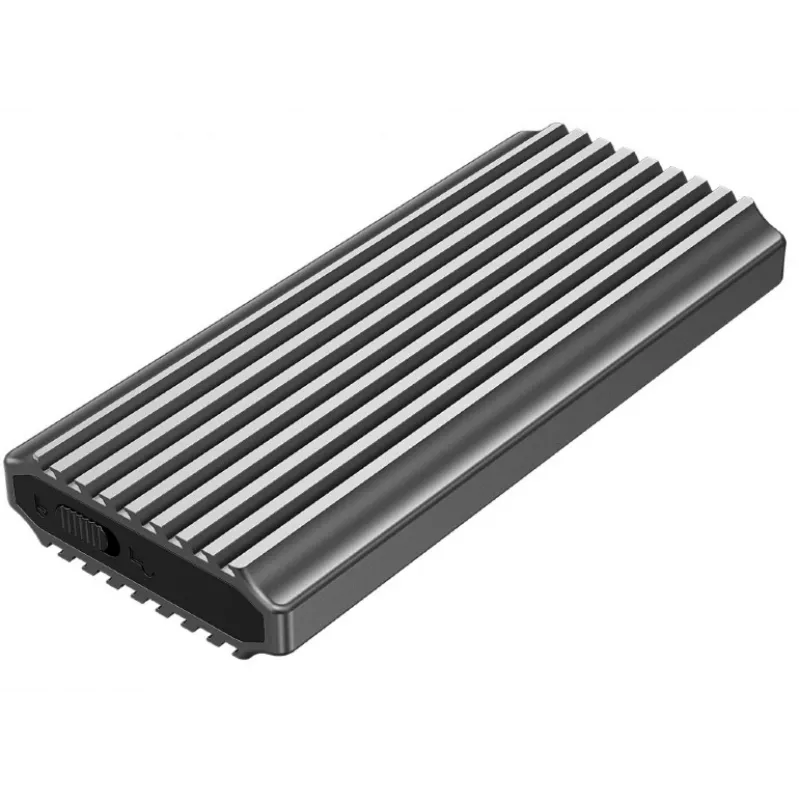 SSD dėklas GEMBIRD EE2280-U3C-03 juodas vienam M.2 diskui, USB 3.2 Gen 2 (10 Gbit/s), USB Type-C, aliuminis