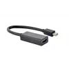 Mini DisplayPort į HDMI laidas Gembird A-MDPM-HDMIF4K-01 0.15 m, 4K, juodas