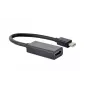 Mini DisplayPort į HDMI laidas Gembird A-MDPM-HDMIF4K-01 0.15 m, 4K, juodas