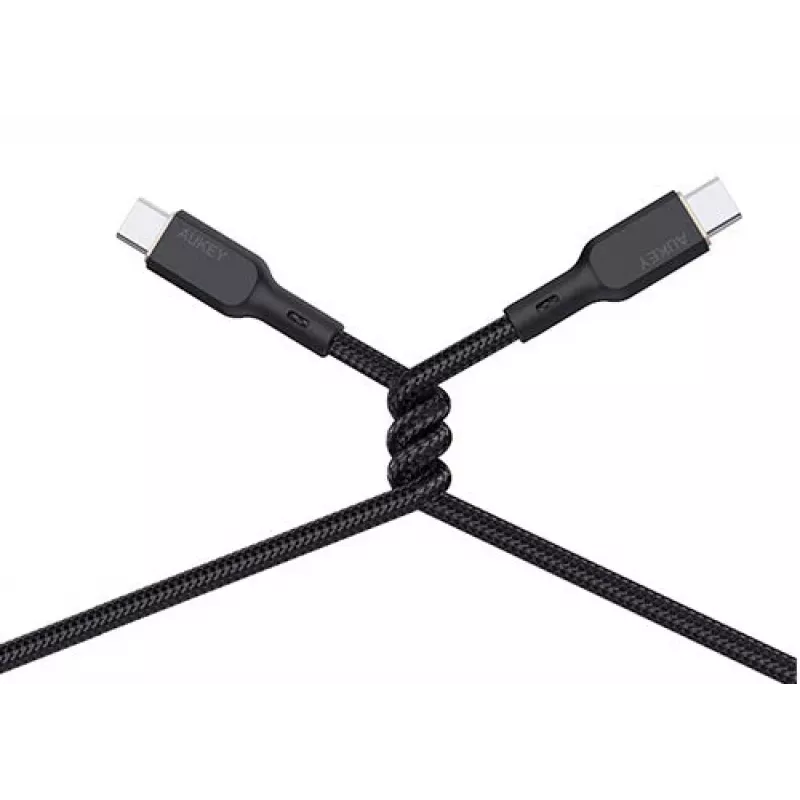 USB-C laidas AUKEY CB-KCC102 1,8m juodas 0,48 Gbit/s
