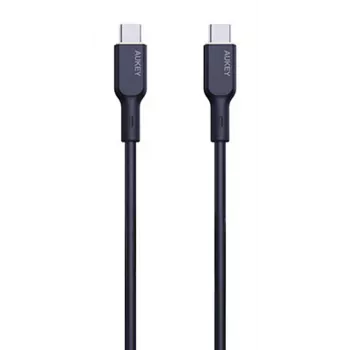 AUKEY USB-C į USB-C įkrovimo laidas – PD 100W 5A – 1m juodas (silikonas)