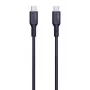 AUKEY USB-C į USB-C įkrovimo laidas – PD 100W 5A – 1m juodas (silikonas)