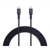 AUKEY USB-C į USB-C įkrovimo laidas – PD 100W 5A – 1m juodas (silikonas)