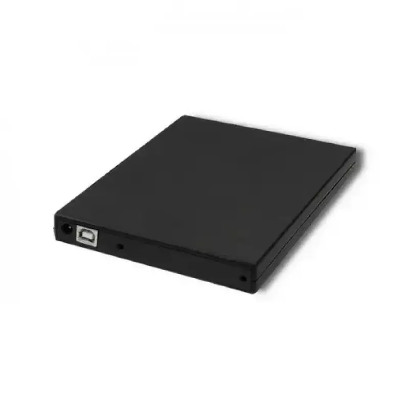 Išorinis DVD-RW optinis įrenginys Qoltec 51858, USB 2.0 & eSATA, dėklo įdėjimas, juodas, 24x CD / 8x DVD