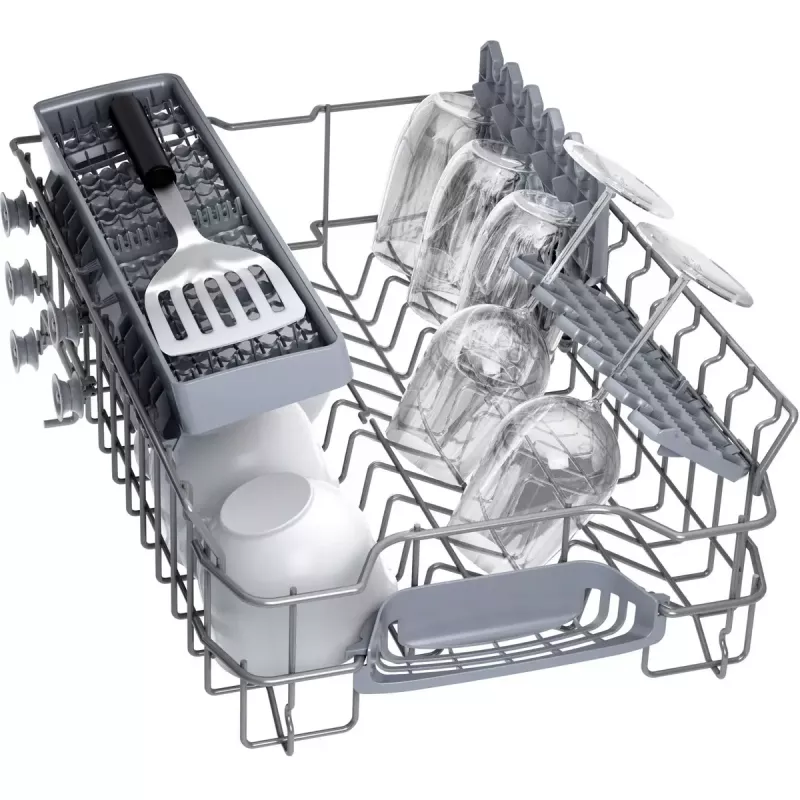 Bosch indaplovė SPS2HKW58E — Serie 2 siaura 45 cm, 10 komplektų, 46 dB, nerūdijančio plieno vidus