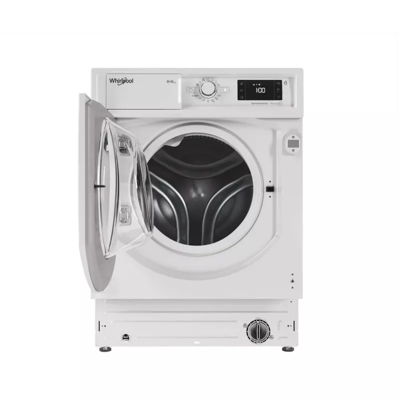 Whirlpool FreshCare BI WDWG 861485 EU skalbyklė su džiovykle įmontuojama balta