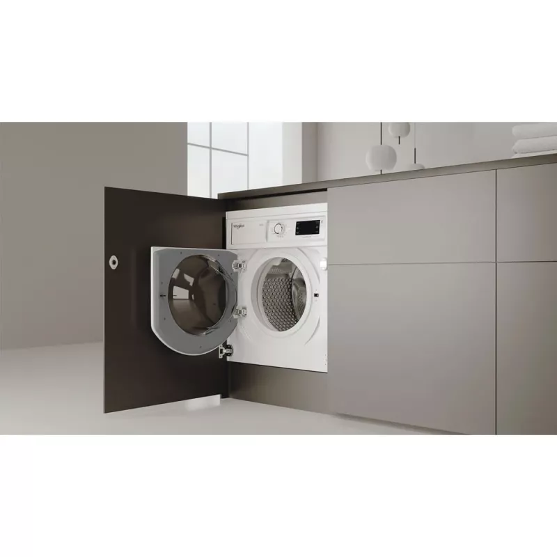 Whirlpool FreshCare BI WDWG 861485 EU skalbyklė su džiovykle įmontuojama balta