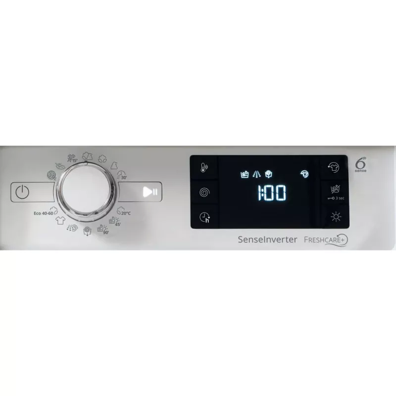 Whirlpool FreshCare BI WDWG 861485 EU skalbyklė su džiovykle įmontuojama balta