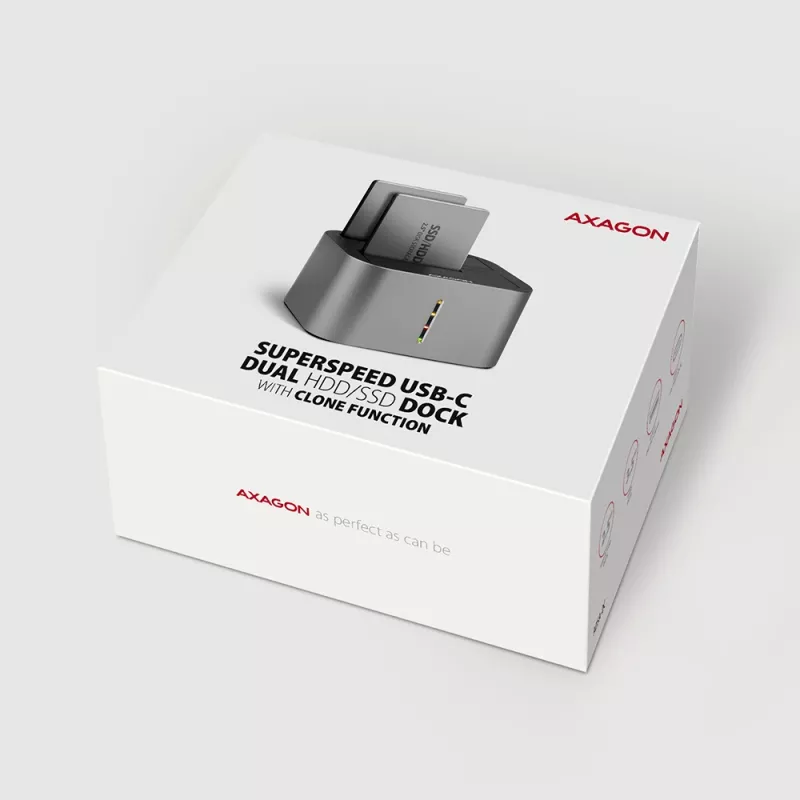 Axagon ADSA-DC SuperSpeed USB DUAL 2.5 colio/3.5 colio HDD/SSD DUAL dokas