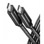 USB-C laidas Axagon BUCM4X-CM10AB USB4 Gen 3x2 1m Juodas
