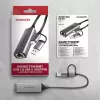Axagon ADE-TXCA USB-C / USB-A 3.2 Gen 1 – Gigabit Ethernet adapteris, Asix AX88179