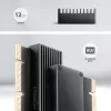 AXAGON PCEM2-XS PCIe x16 adapteris M.2 NVMe M-key lizdu su pasyviu aliumininiu radiatoriumi