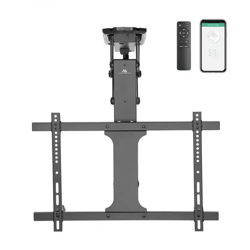 Lubinis TV laikiklis MACLEAN MC-880T 32–70 col., elektrinis aukščio reguliavimas, VESA 600x400, 35 kg
