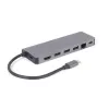 USB šakotuvas GEMBIRD A-CM-COMBO5-05 — USB 3.2 Gen 1 Type-C, 3x USB-A, HDMI, RJ-45, SD/microSD, 100W PD