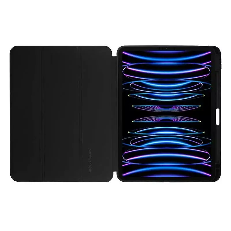 Dėklas Folio Crong CRG-PRF-IPD11-BLK, skirtas iPad Pro 11 (2022/2021)