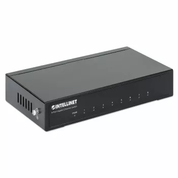 Intellinet 8 prievadų Gigabit Ethernet tinklo jungiklis, stalinis, metalinis korpusas, IEEE 802.3az (energiją taupantis Ethernet)