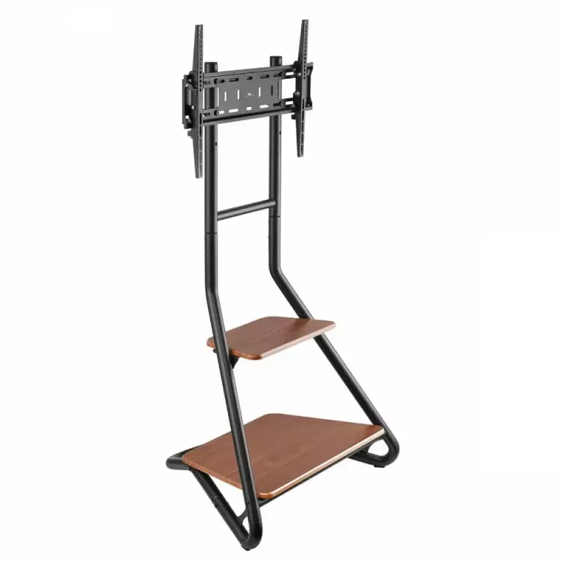 TV stovas MACLEAN MC-455 laisvai pastatomas medinis stovas televizoriams iki VESA 600x400