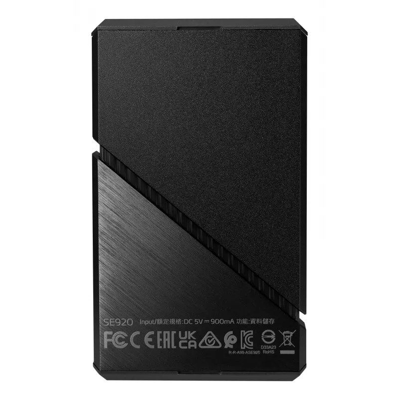 ADATA SE920 išorinis SSD 2 TB USB4 Type-C juodas