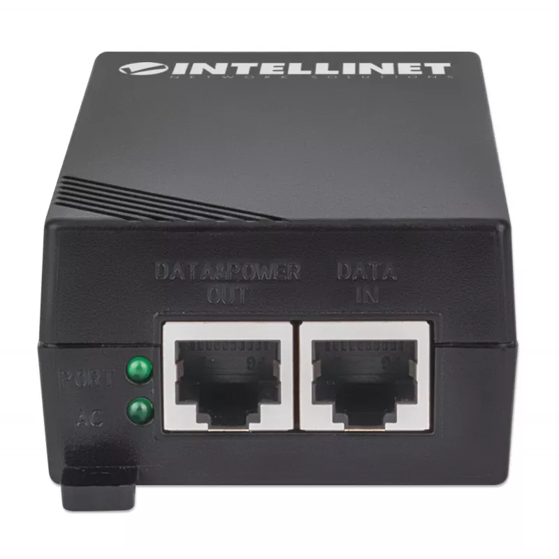 Intellinet Gigabit didelės galios PoE+ injektorius, 1 x 30 W prievadas, IEEE 802.3at/af suderinamas, plastikinis korpusas