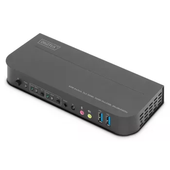 DIGITUS KVM jungiklis 2x1 HDMI, HDMI išvestis, USB, 4Kx2K@60Hz