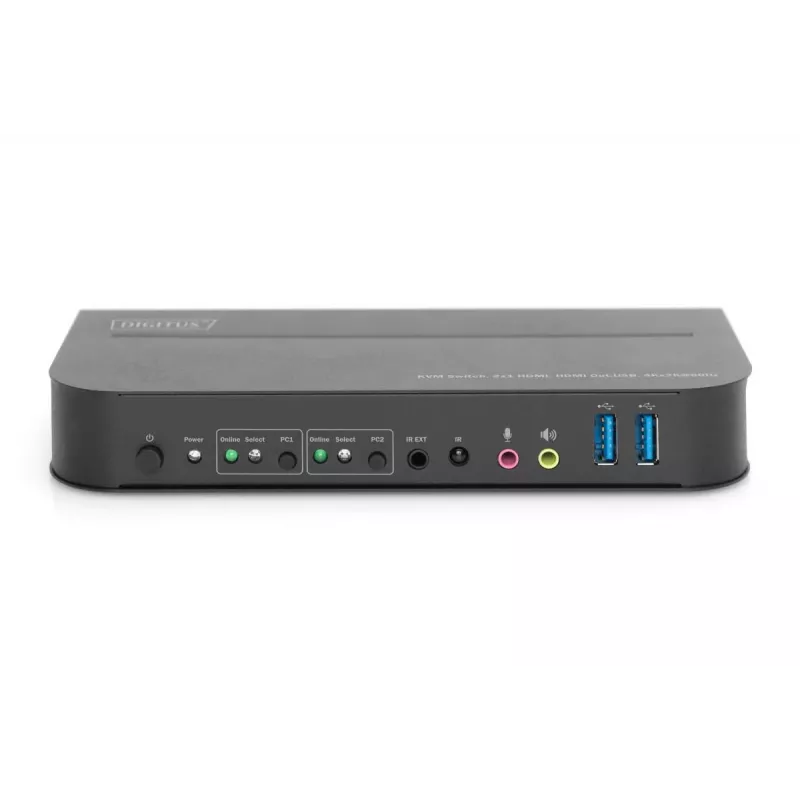 DIGITUS KVM jungiklis 2x1 HDMI, HDMI išvestis, USB, 4Kx2K@60Hz