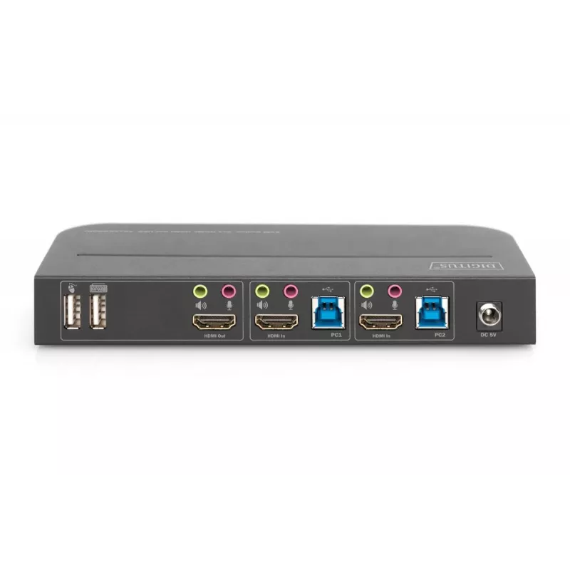 DIGITUS KVM jungiklis 2x1 HDMI, HDMI išvestis, USB, 4Kx2K@60Hz
