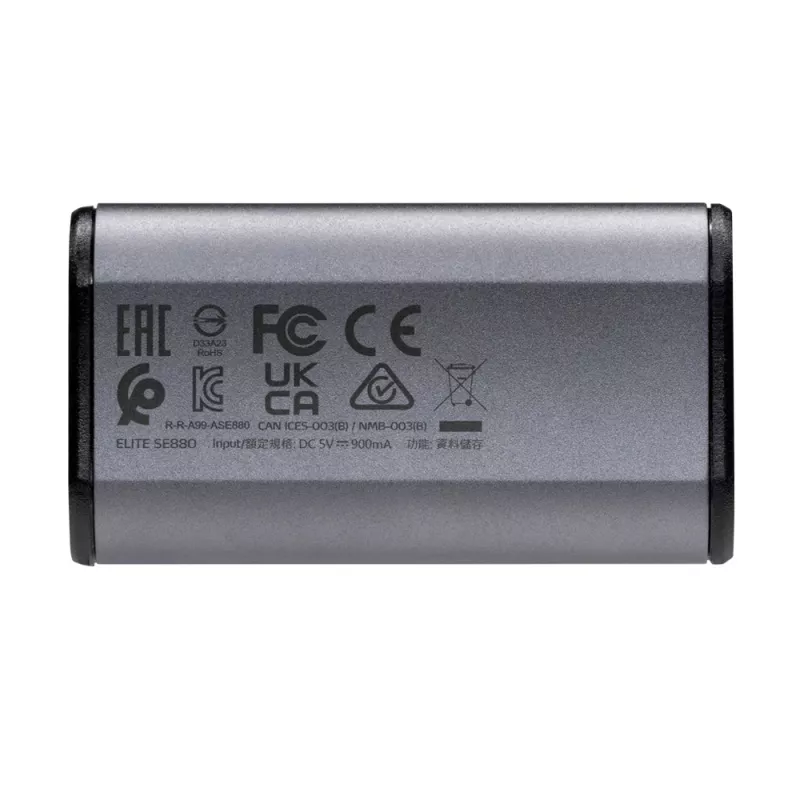 ADATA Elite SE880 4 TB išorinis SSD diskas USB Type-C USB 3.2 Gen 2x2 pilka spalva