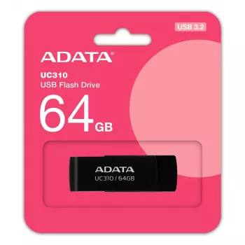 ADATA UC310 USB atmintukas 64 GB USB Type-A 3.2 Gen 1 (3.1 Gen 1) Juoda