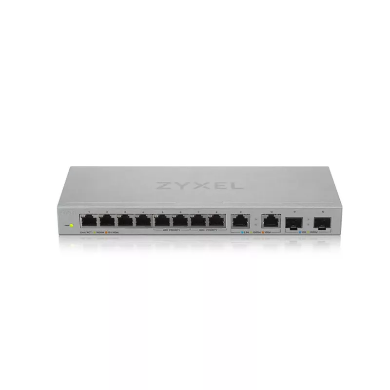 Zyxel XGS1010-12-ZZ0102F tinklo jungiklis, nevaldomas, Gigabit Ethernet (10/100/1000), pilka