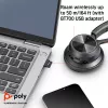 HP Poly Voyager 4320 UC Stereo USB-A ausinės + BT700 USB-A adapteris + įkrovimo stovas