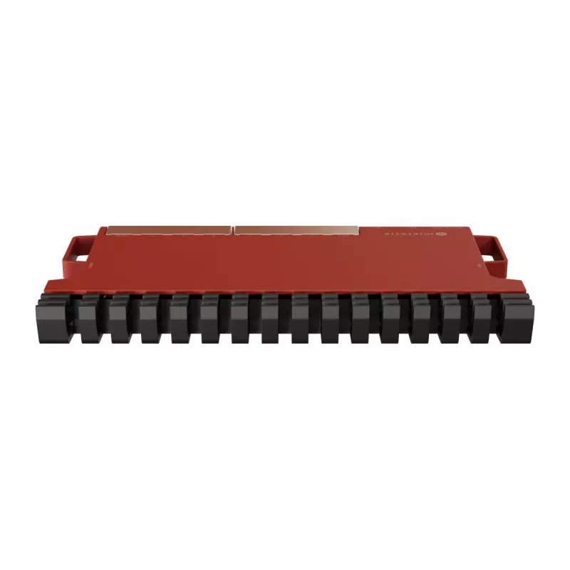 Laidinio maršruto parinktuvas MikroTik L009UiGS-RM — 8x RJ-45, 2.5 Gigabit Ethernet, 1x SFP, 1x USB, 800 MHz CPU, 512 MB RAM, raudonas