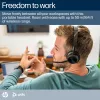 HP Poly Voyager 4320 belaidė ausinė su Microsoft Teams sertifikatu, BT700 adapteriu ir įkrovimo stovu