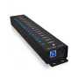 ICY BOX 17 prievadų USB 3.2 Gen 1 šakotuvas (aliuminis, juodas)