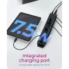 ICY BOX 17 prievadų USB 3.2 Gen 1 šakotuvas (aliuminis, juodas)