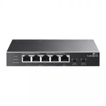 TP-Link TL-SG1005P-PD tinklo jungiklis Gigabit Ethernet (10/100/1000) su PoE, juodas