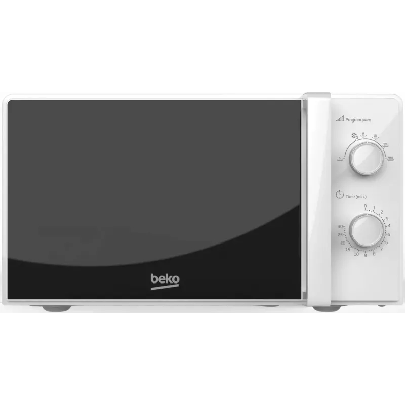 Mikrobangų krosnelė BEKO MOC20100WFB — 700 W, 20 l, 245 mm lėkštė, balta