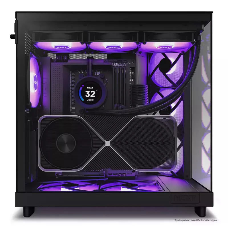 PC korpusas NZXT H6 Air Flow Midi Tower juodas