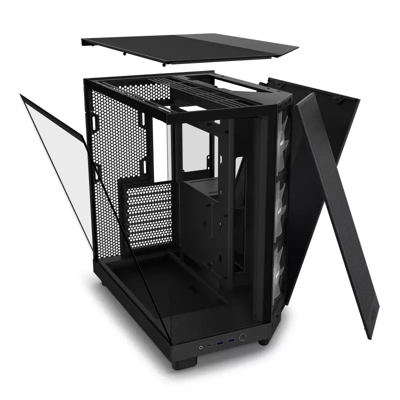 PC korpusas NZXT H6 Air Flow Midi Tower juodas