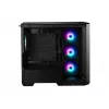 Kompiuterio korpusas MSI MAG PANO M100R PZ Micro Tower Juodas — microATX/ITX, šoninis langas, keli LED, 39 cm GPU, USB-C