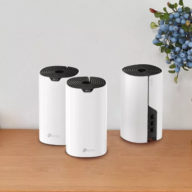 TP-Link AC1900 viso namo „Mesh“ Wi-Fi sistema, balta, vidinė antena, maršrutizatorius, 520 m², dvejų juostų (2,4 GHz / 5 GHz), Wi-Fi 5 (802.11ac)