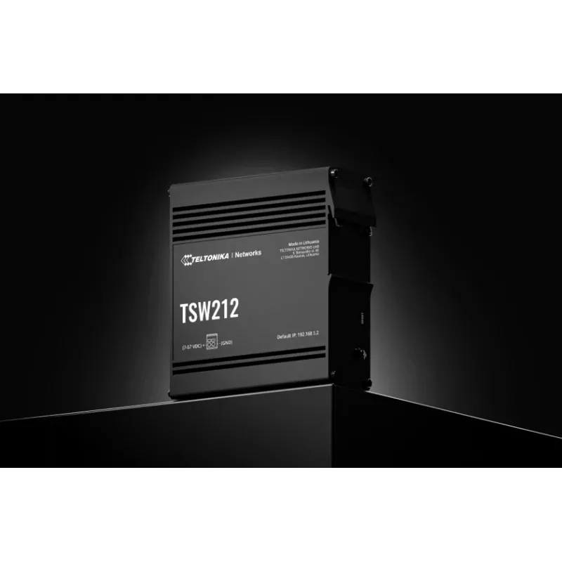 TELTONIKA TSW212 Valdomas PoE+ Gigabit Ethernet jungiklis (8 prievadai + 2 SFP)