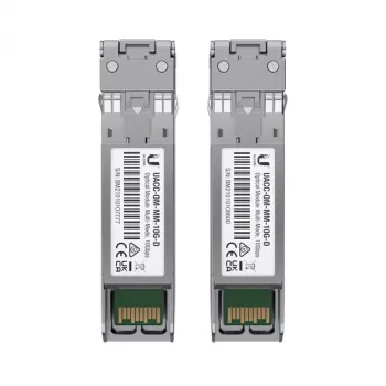 UBIQUITI UACC-OM-MM-10G-D-2 tinklo siųstuvas-imtuvas, 10 Gbit/s, daugiamodis 850 nm, LC, 2 vnt.
