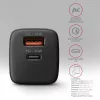 Sieninis įkroviklis Axagon ACU-PQ20 QC3.0 PD Type-C 20W Juodas