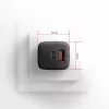 Sieninis įkroviklis Axagon ACU-PQ20 QC3.0 PD Type-C 20W Juodas