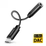 Axagon ADA-HC USB-C į 3.5 mm lizdą - Hi-Res DAC garso adapteris, 384kHz/32bit, stereo