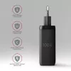 AXAGON ACU-DPQ100 sieninis įkroviklis 100W, PD3.0 & QC 4+, trys išėjimai, GaN