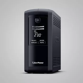 Nepertraukiamo maitinimo šaltinis CYBERPOWER VP700ELCD-FR 0,7 kVA (390 W), Line-Interactive, 4x Type E lizdai, LCD, USB, RS-232